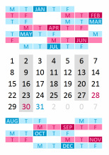 Picture of a calendar page